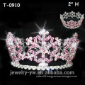 Cute Pink snowflake christmas round pageant crowns